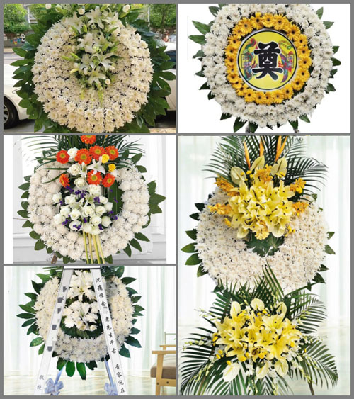 浙江省嘉兴桐乡市石门镇春丽桥村花圈速递